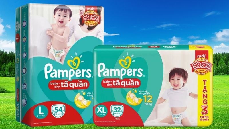 Tã quần Pamper size L và XL