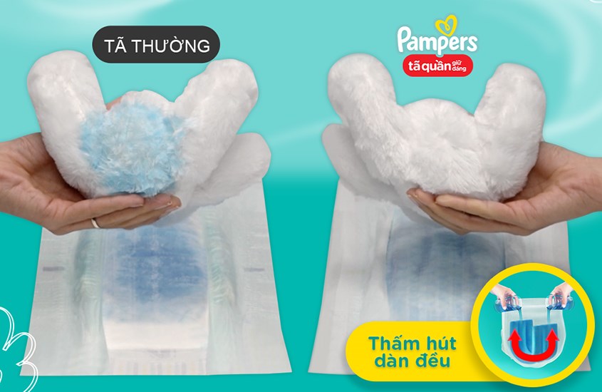 Có ưu điểm vượt trội bỉm Pampers so với các tã khác